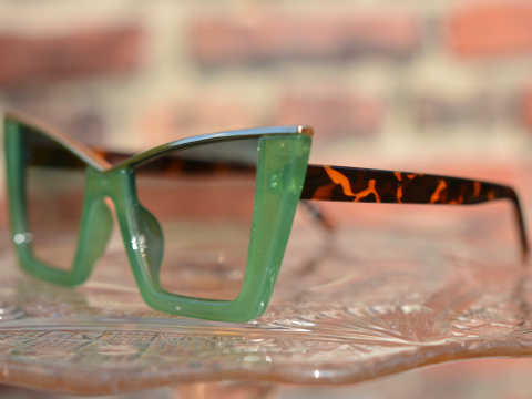 STRZIGA zielone/panterka okulary z polaryzacją STRZIGA zielone/panterka okulary z polaryzacją