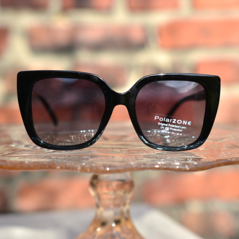 VINTAGE czarne okulary z polaryzacją VINTAGE czarne okulary z polaryzacją
