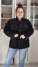 [XXXL] Kurtka cienka sztruks bawełna