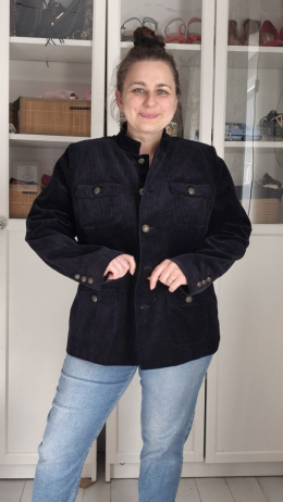 [XXXL] Kurtka cienka sztruks bawełna
