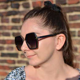 KLAUDIA 2.0 czarne okulary z polaryzacją