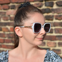 KLAUDIA białe okulary z polaryzacją WYPRZEDAŻ - już nie wrócą