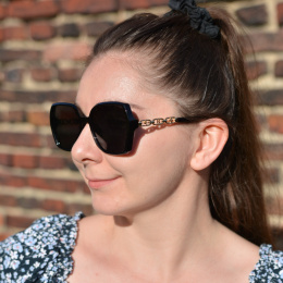 KLAUDIA czarne okulary z polaryzacją WYPRZEDAŻ już nie wrócą