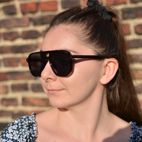 OLDSCHOOL czarne okulary z polaryzacją (unisex) OLDSCHOOL czarne okulary z polaryzacją (unisex)