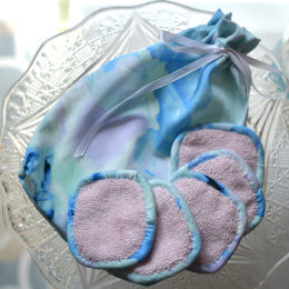 Waciki wielorazowe komplet blue