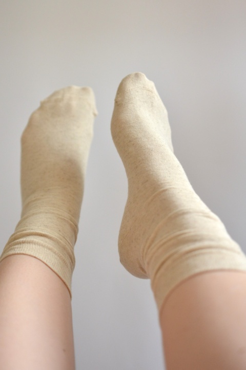 LETNIE ZOKI len+bawełna [41-43] 3PAK (długie)