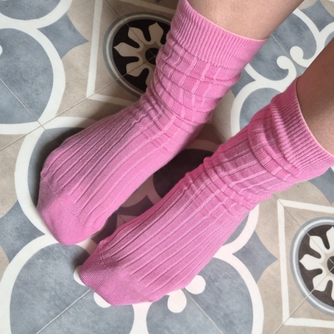 [35-37] Merino prążek LANDRYNKA skarpety