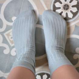 [38-40] Merino prążek szałwia skarpety