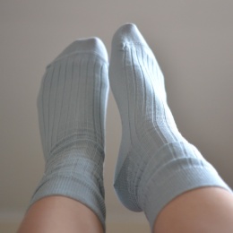 [38-40] Merino prążek szałwia skarpety