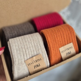 [35-38] ZESTAW Jesieniara 4 pary Fest Ciepłych Zoków - zapakowane na prezent