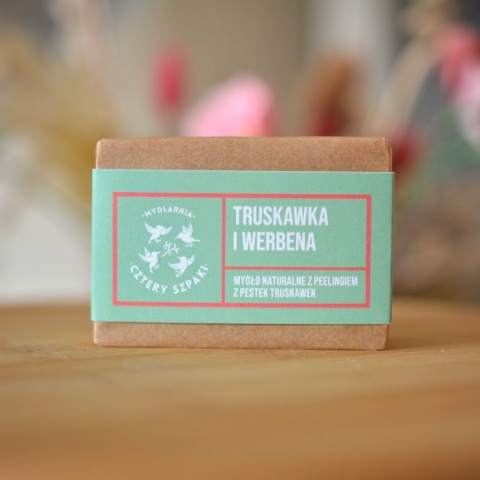 Mydło Peelingujące Truskawka i Werbena 4 Szpaki