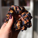 Jedwab MIDI/MAXI gumka upcykling scrunchie GRANAT VINTAGE