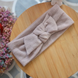 Baby alpaka/yak pudorwa upcykling średnia grubość opaska z kokardką