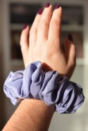 Jedwab MAXI gumka upcykling scrunchie MROŹNY PORANEK