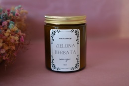 ZIELONA HERBATA ❤ świeca sojowa koko szanel (M - średnia) zapakowana na prezent
