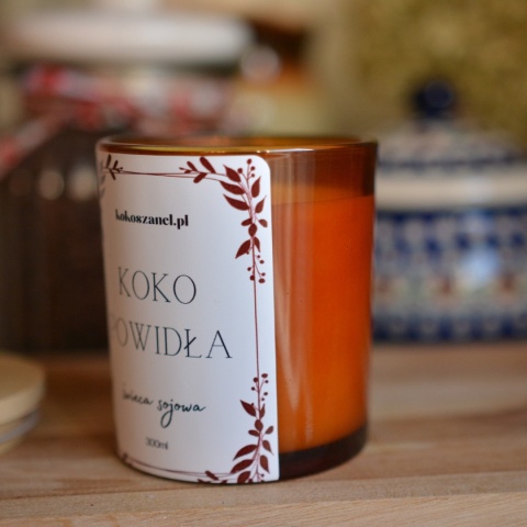 KOKO POWIDŁA ❤ Duża świeca sojowa koko szanel (L)