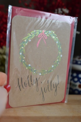 Kartka ręcznie malowana Minty Moose WARIANT DO WYBORU