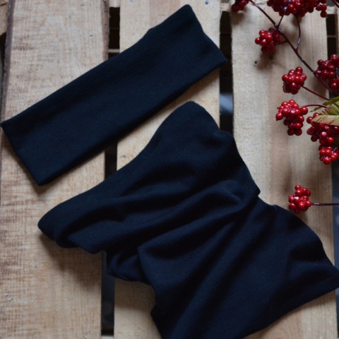 KOMIN wełna merino czarny SUPER SOFT