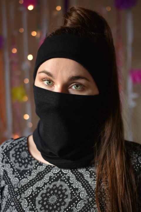 KOMIN wełna merino czarny SUPER SOFT