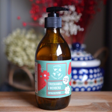 Mydło w płynie Truskawka i Werbena 4 Szpaki