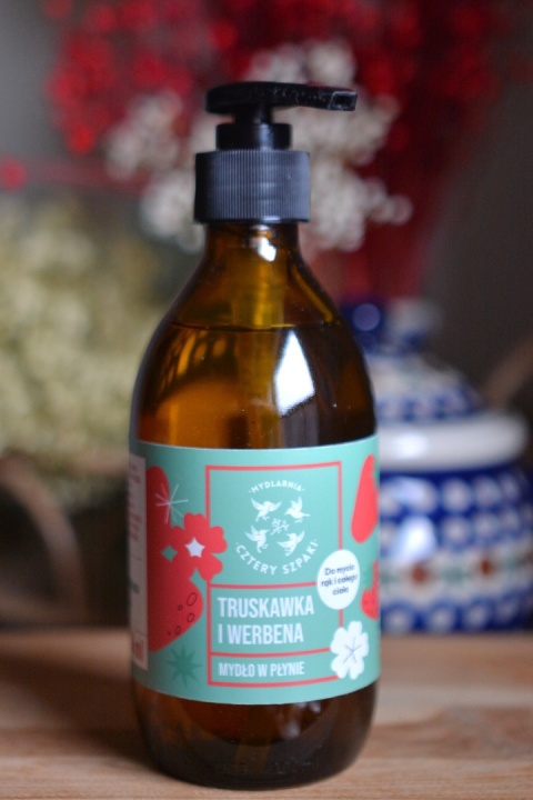 Mydło w płynie Truskawka i Werbena 4 Szpaki
