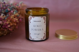 KOKO POWIDŁA ❤ świeca sojowa koko szanel (M - średnia) zapakowana na prezent