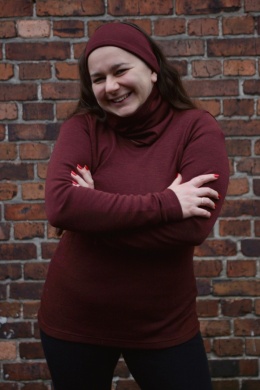 100% wełna merino bluzeczka longsleeve WINO (Longisław :)