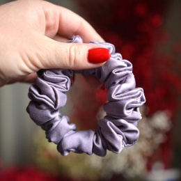 Jedwab MINI/MIDI gumka upcykling scrunchie WRZOS