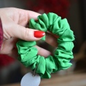 Jedwab MIDI gumka upcykling scrunchie zieleń
