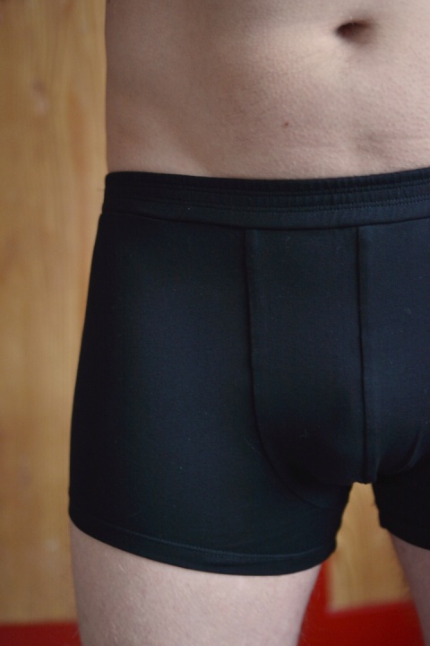 KOKSERKI luksusowe męskie bokserki bawełna GOTS - CZARNE