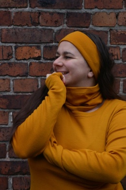 KOMIN 100% wełna merino MUSZTARDA