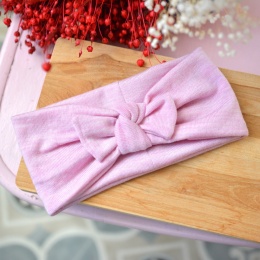 Opaska barbie z kokardką MERINO upcykling cienka