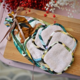 Waciki wielorazowe komplet + woreczek HAWAJSKIE KLIMATY