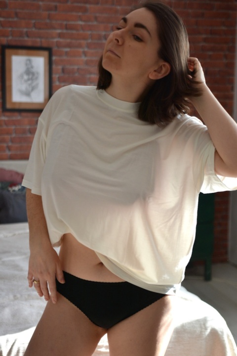 BELLA figi bawełna GOTS PREMIUM czarne