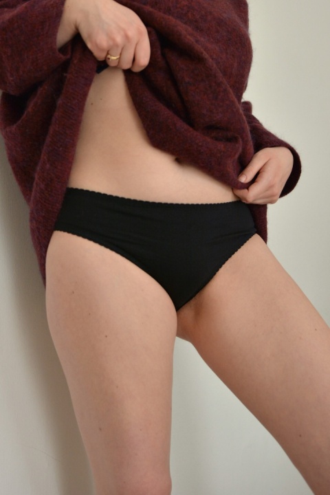 BELLA figi bawełna GOTS PREMIUM czarne