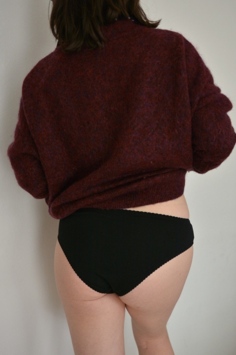 BELLA figi bawełna GOTS PREMIUM czarne