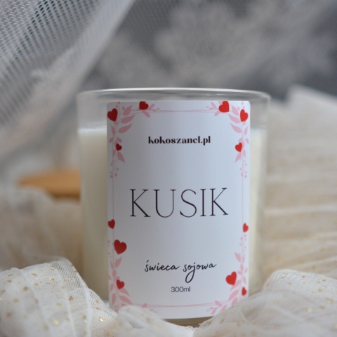KUSIK ❤ Duża świeca sojowa koko szanel (L)