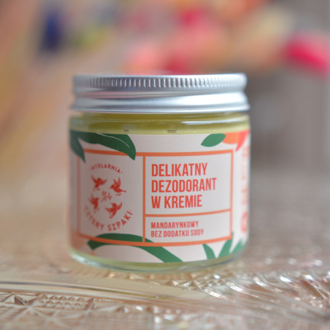 Naturalny dezodorant 4 szpaki MANDARYNKA bez sody - delikatny Naturalny dezodorant 4 szpaki MANDARYNKA bez sody - delikatny