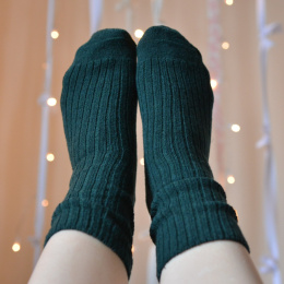 [39-41] Fest Ciepłe Zoki BUTELKOWA ZIELEŃ (wełna jagnięca)