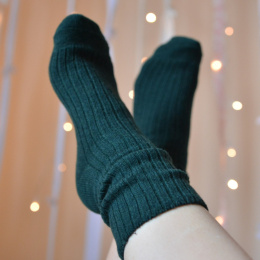 [39-41] Fest Ciepłe Zoki BUTELKOWA ZIELEŃ (wełna jagnięca)